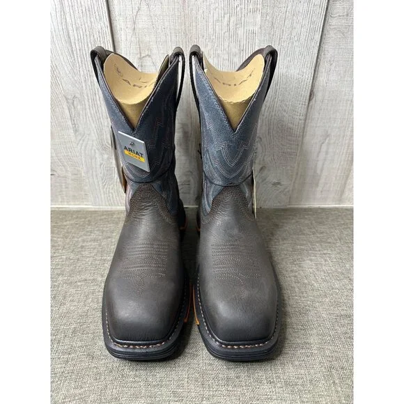 Ariat Big Rig Composite Toe Work Boots Mens Size 7.5 EE Wide Waterproof Leather - Picture 5 of 15